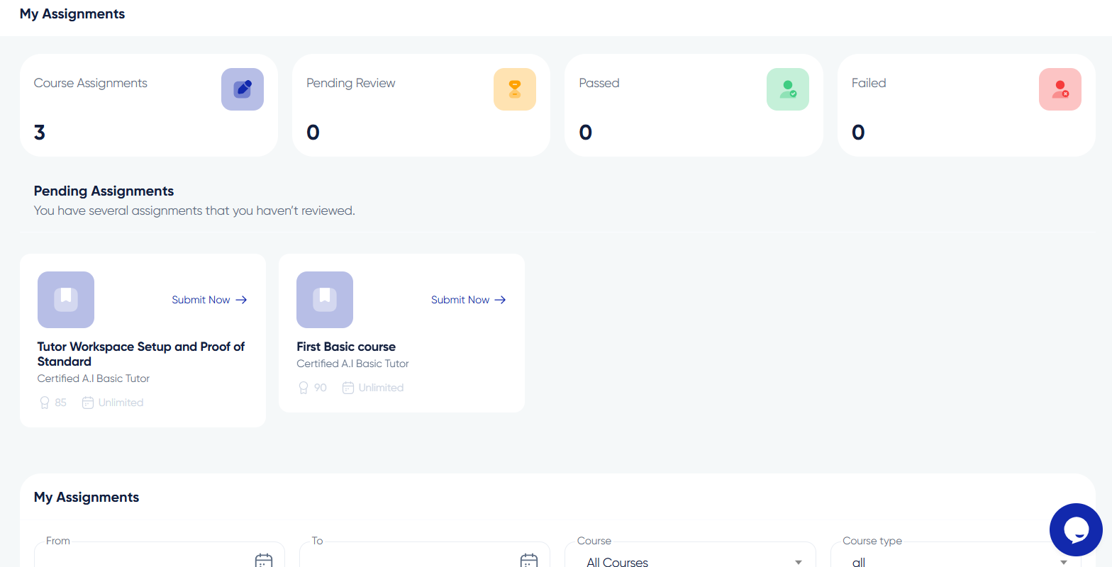 How to Submit Assignments on Algorithm Institute